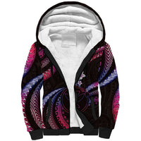 Hawaii Map Kanaka Maoli Sherpa Hoodie Fantastic Frangipani Sweet Dream