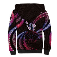 Hawaii Map Kanaka Maoli Sherpa Hoodie Fantastic Frangipani Sweet Dream