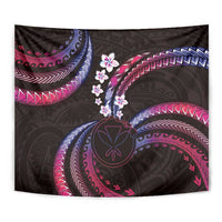 Hawaii Map Kanaka Maoli Tapestry Fantastic Frangipani Sweet Dream