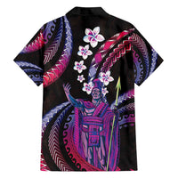 Hawaii King Kamehameha Family Matching Off Shoulder Short Dress and Hawaiian Shirt Fantastic Plumeria Sweet Vibes