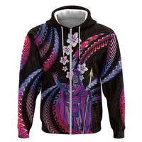 Hawaii King Kamehameha Hoodie Fantastic Plumeria Sweet Vibes