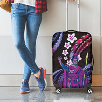 Hawaii King Kamehameha Luggage Cover Fantastic Plumeria Sweet Vibes