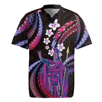 Hawaii King Kamehameha Rugby Jersey Fantastic Plumeria Sweet Vibes