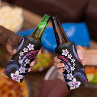 Hawaii Plumeria 4 in 1 Can Cooler Tumbler Sweet Gradient Polynesian Pattern