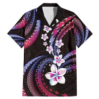 Hawaii Plumeria Family Matching Mermaid Dress and Hawaiian Shirt Sweet Gradient Polynesian Pattern
