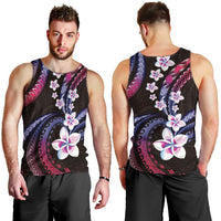 Hawaii Plumeria Men Tank Top Sweet Gradient Polynesian Pattern