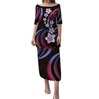 Hawaii Plumeria Puletasi Sweet Gradient Polynesian Pattern