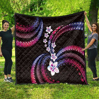 Hawaii Plumeria Quilt Sweet Gradient Polynesian Pattern