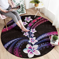 Hawaii Plumeria Round Carpet Sweet Gradient Polynesian Pattern LT01 - Polynesian Pride