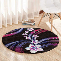 Hawaii Plumeria Round Carpet Sweet Gradient Polynesian Pattern LT01 - Polynesian Pride