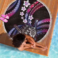 Hawaii Shaka Sign Beach Blanket Fantastic Frangipani Sweet Vibes