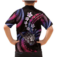 Hawaii Shaka Sign Family Matching Mermaid Dress and Hawaiian Shirt Fantastic Frangipani Sweet Vibes