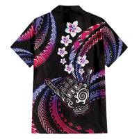 Hawaii Shaka Sign Family Matching Tank Maxi Dress and Hawaiian Shirt Fantastic Frangipani Sweet Vibes