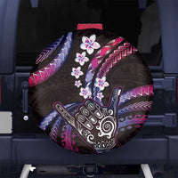 Hawaii Shaka Sign Spare Tire Cover Fantastic Frangipani Sweet Vibes