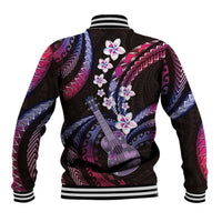 Hawaiian Ukulele Baseball Jacket Sweet Dream Fantastic Plumeria