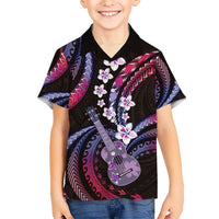 Hawaiian Ukulele Kid Hawaiian Shirt Sweet Dream Fantastic Plumeria