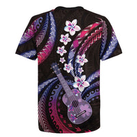 Hawaiian Ukulele Rugby Jersey Sweet Dream Fantastic Plumeria