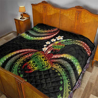 Hawaii Turtles Plumeria Quilt Reggae Polynesian Pattern