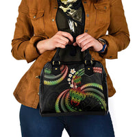 Hawaii Turtles Plumeria Shoulder Handbag Reggae Polynesian Pattern LT01 - Polynesian Pride