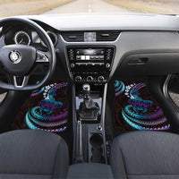 Hawaii Turtles Plumeria Car Mats Amethyst Gradient Polynesian Pattern