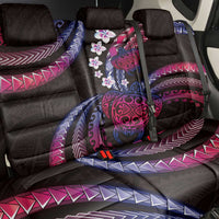 Hawaii Turtles Plumeria Back Car Seat Cover Sweet Gradient Polynesian Pattern