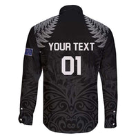 Custom New Zealand 2024 Rugby Family Matching Long Sleeve Bodycon Dress and Hawaiian Shirt Silver Fern Aotearoa Kiwi LT01 - Polynesian Pride