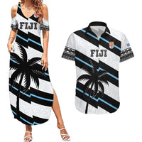 Custom Fiji 2024 Rugby Couples Matching Summer Maxi Dress and Hawaiian Shirt Fijian Tapa Pattern