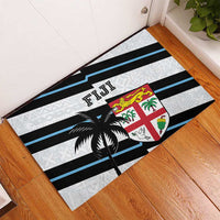 Fiji 2024 Rugby Rubber Doormat Fijian Tapa Pattern