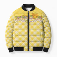 Hawaii Palaka Pikake Lokelani Plumeria Bomber Puffer Jacket Melemele Coquette Bow