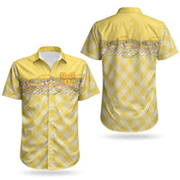 Hawaii Palaka Pikake Lokelani Plumeria Couples Matching Long Sleeve Bodycon Dress and Hawaiian Shirt Melemele Coquette Bow LT01 - Polynesian Pride
