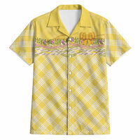 Hawaii Palaka Pikake Lokelani Plumeria Hawaiian Shirt Melemele Coquette Bow LT01 Yellow - Polynesian Pride