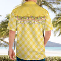 Hawaii Palaka Pikake Lokelani Plumeria Hawaiian Shirt Melemele Coquette Bow LT01 - Polynesian Pride