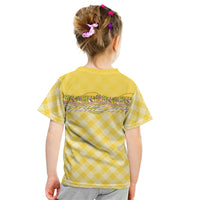 Hawaii Palaka Pikake Lokelani Plumeria Kid T Shirt Melemele Coquette Bow