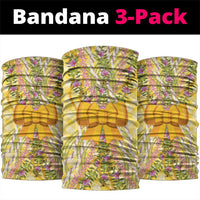 Hawaii Palaka Pikake Lokelani Plumeria Neck Gaiter Melemele Coquette Bow
