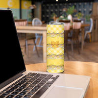 Hawaii Palaka Pikake Lokelani Plumeria Skinny Tumbler Melemele Coquette Bow