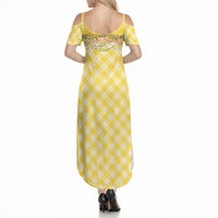 Hawaii Palaka Pikake Lokelani Plumeria Summer Maxi Dress Melemele Coquette Bow LT01 - Polynesian Pride