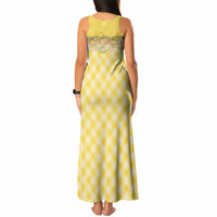 Hawaii Palaka Pikake Lokelani Plumeria Tank Maxi Dress Melemele Coquette Bow LT01 - Polynesian Pride