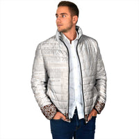 Samoa Siapo Brown Trimmed Padded Jacket Samoa White Sunday - Polynesian Pride