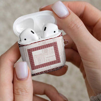 Samoa Siapo Red Trimmed AirPods Case Samoa White Sunday LT01 - Polynesian Pride