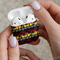 Hawaii Hibiscus Palm Tree Sunset AirPods Case Tropical Style LT01 - Polynesian Pride