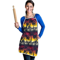 Hawaii Hibiscus Palm Tree Sunset Apron Tropical Style - Polynesian Pride
