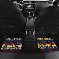 Hawaii Hibiscus Palm Tree Sunset Car Mats Tropical Style - Polynesian Pride
