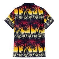 Hawaii Hibiscus Palm Tree Sunset Family Matching Mermaid Dress and Hawaiian Shirt Tropical Style - Polynesian Pride