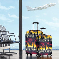 Hawaii Hibiscus Palm Tree Sunset Luggage Cover Tropical Style LT01 - Polynesian Pride