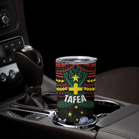 Personalised Vanuatu Tafea Province Tumbler Cup Unique Tropical Tribal Pattern
