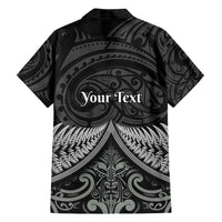 Personalised Toitu Te Tiriti Aotearoa Silver Fern Family Matching Tank Maxi Dress and Hawaiian Shirt New Zealand Maori Pattern LT01 - Polynesian Pride