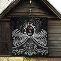 Toitu Te Tiriti Aotearoa Silver Fern Quilt New Zealand Maori Pattern