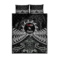 Toitu Te Tiriti Aotearoa Silver Fern Quilt Bed Set New Zealand Maori Pattern