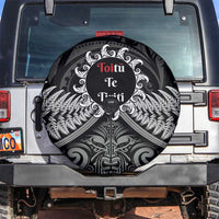 Toitu Te Tiriti Aotearoa Silver Fern Spare Tire Cover New Zealand Maori Pattern