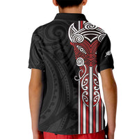Toitu Te Reo Maori Toitu Te Whenua Toitu Te Tiriti Kid Polo Shirt Maori Warrior New Zealand